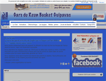 Tablet Screenshot of guipavas-basket.fr